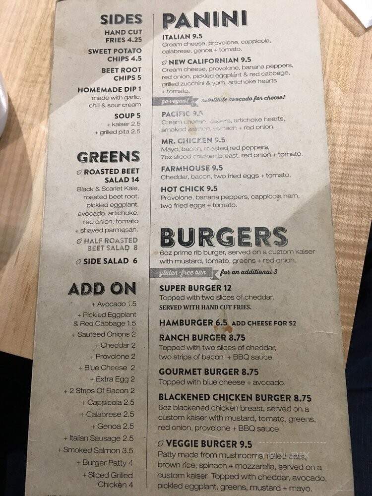 Holy Grill - Calgary, AB menu_pic