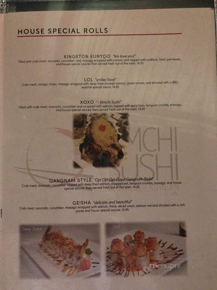 Kimchi Sushi - Winnipeg, MB menu_pic