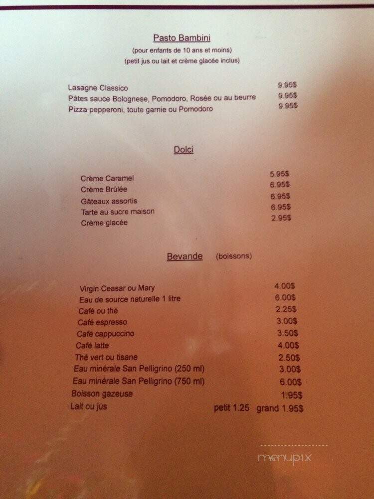 Finocchio - Sainte-Marthe-sur-le-Lac, QC menu_pic