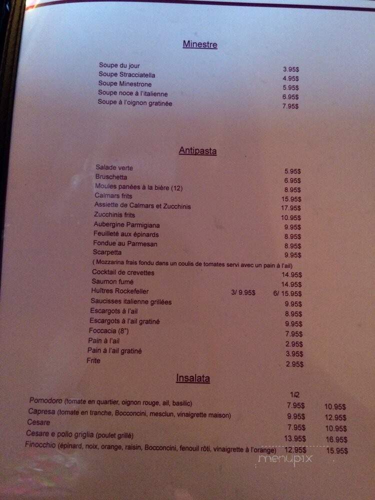 Finocchio - Sainte-Marthe-sur-le-Lac, QC menu_pic