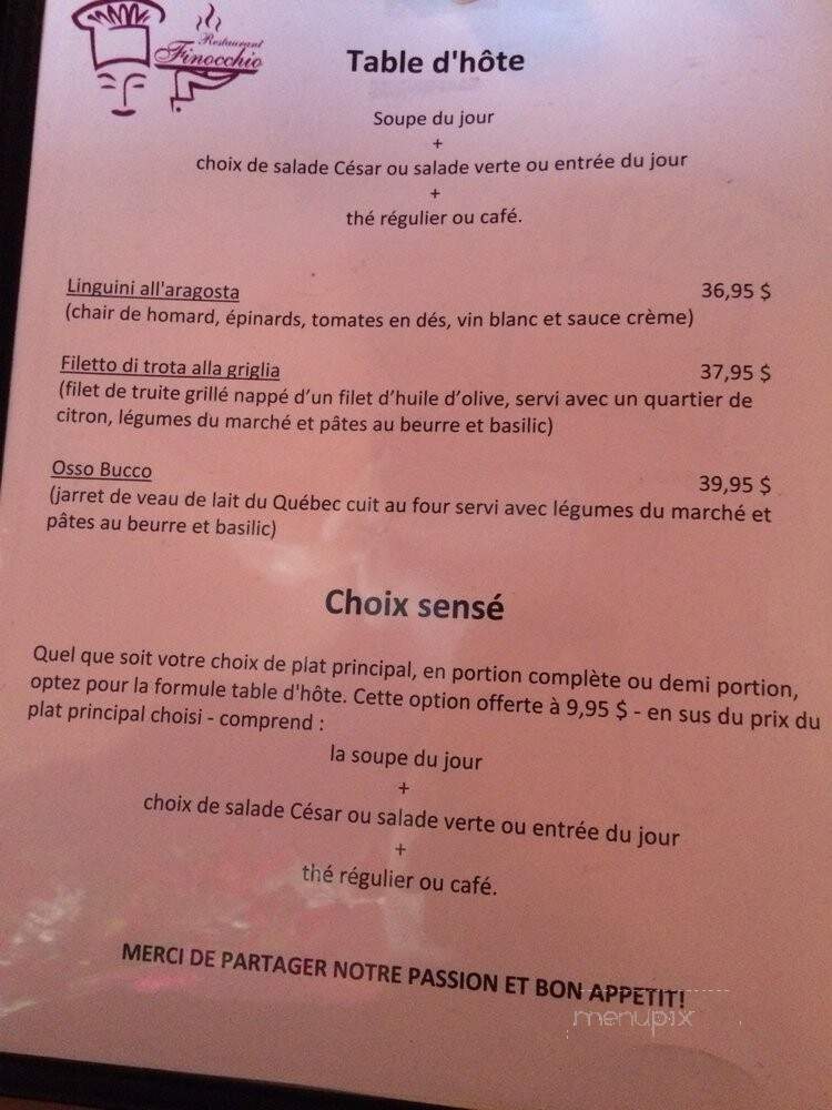 Finocchio - Sainte-Marthe-sur-le-Lac, QC menu_pic