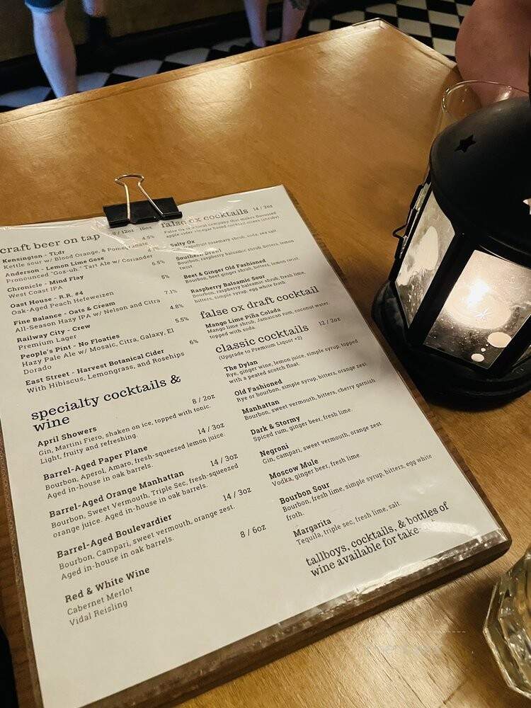 The Dylan Bar - Toronto, ON menu_pic