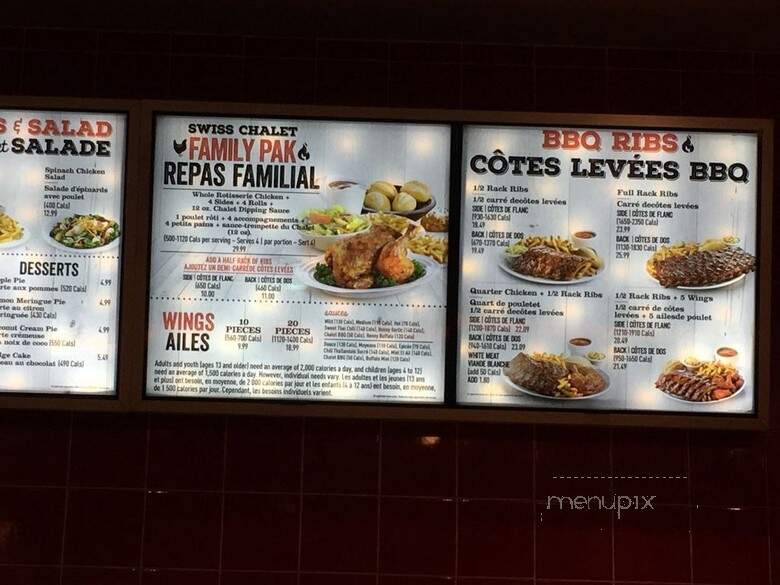 Swiss Chalet Rotisserie & Grill - Mississauga, ON menu_pic