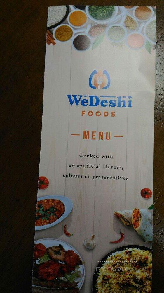 WeDeshi Foods - Toronto, ON menu_pic