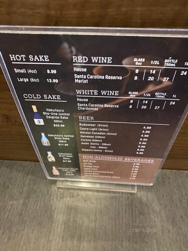 Azumi Sushi - Scarborough, ON menu_pic
