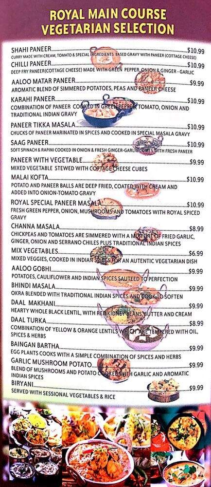 Royal Indian Buffet & Sweets - Cambridge, ON menu_pic