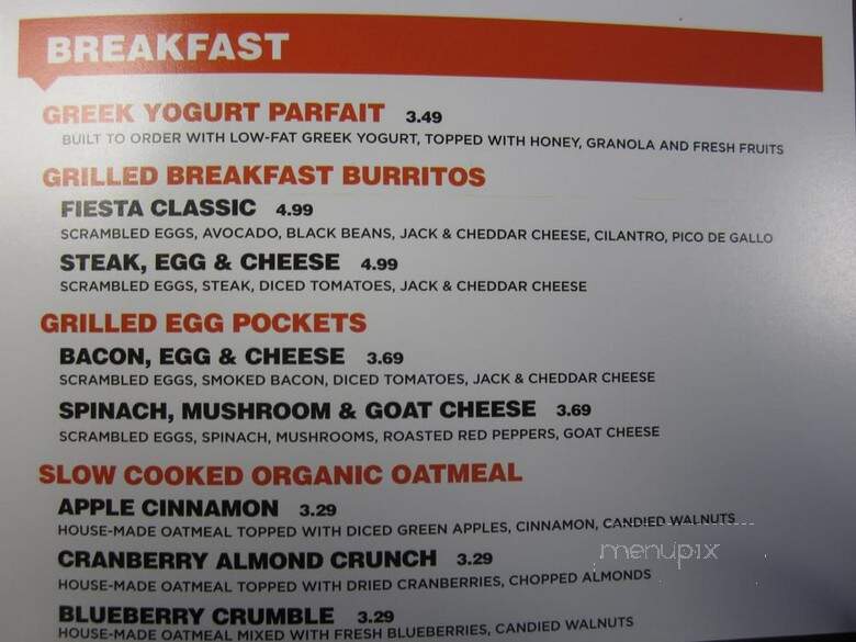 Freshii - Vancouver, BC menu_pic