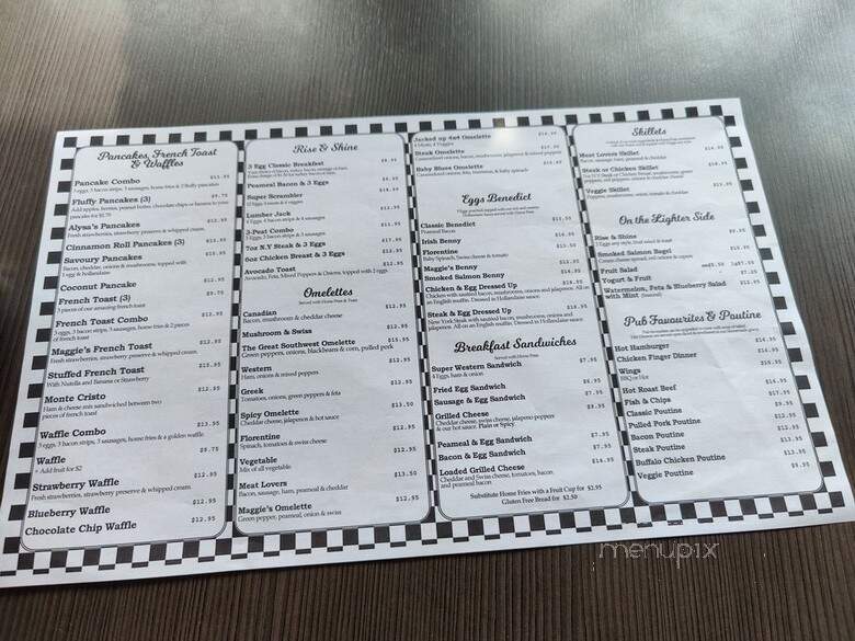 Maggie's Diner - Mississauga, ON menu_pic