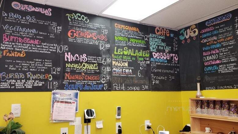 La Chilenita - Montreal, QC menu_pic