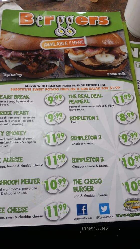 Eggsmart - Toronto, ON menu_pic