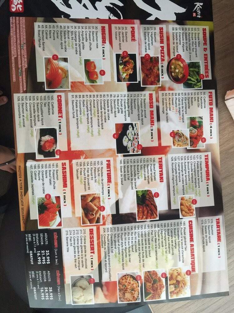Sushi Kumi - Quebec City, QC menu_pic
