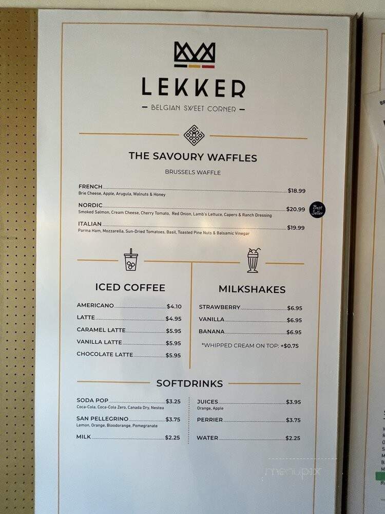 Wafels & More - Toronto, ON menu_pic