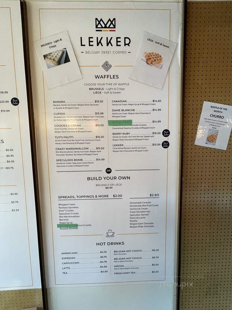 Wafels & More - Toronto, ON menu_pic