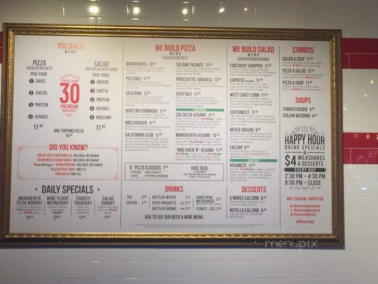 Firecrust Pizza - Langley, BC menu_pic