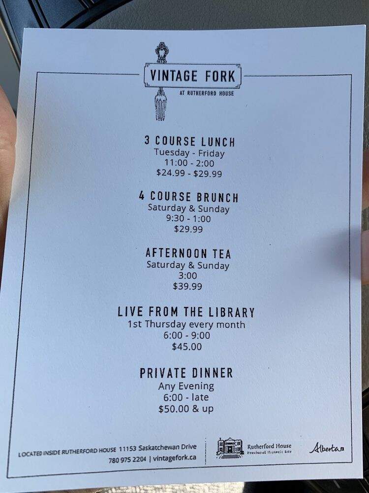Vintage Fork - Edmonton, AB menu_pic