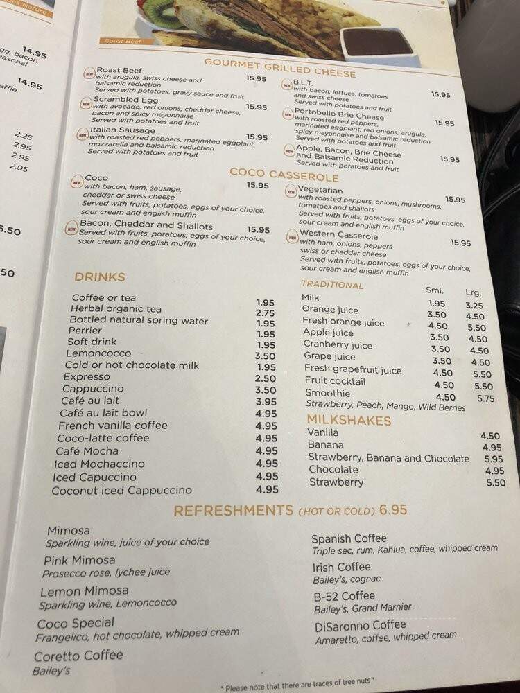 Allo ! Mon Coco - Montreal, QC menu_pic