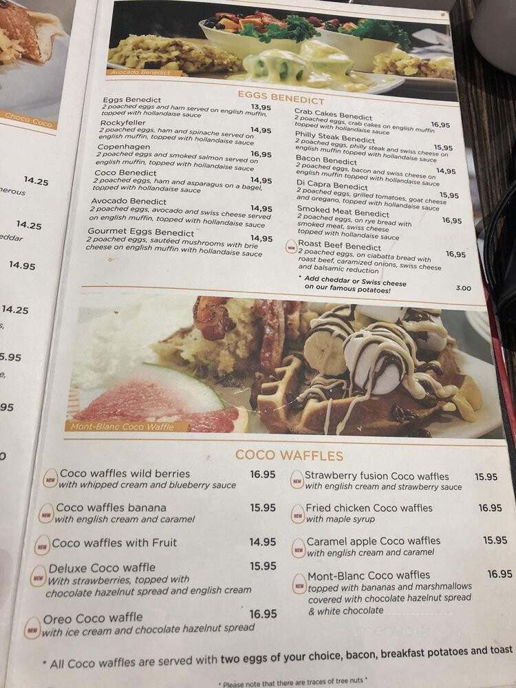 Allo ! Mon Coco - Montreal, QC menu_pic