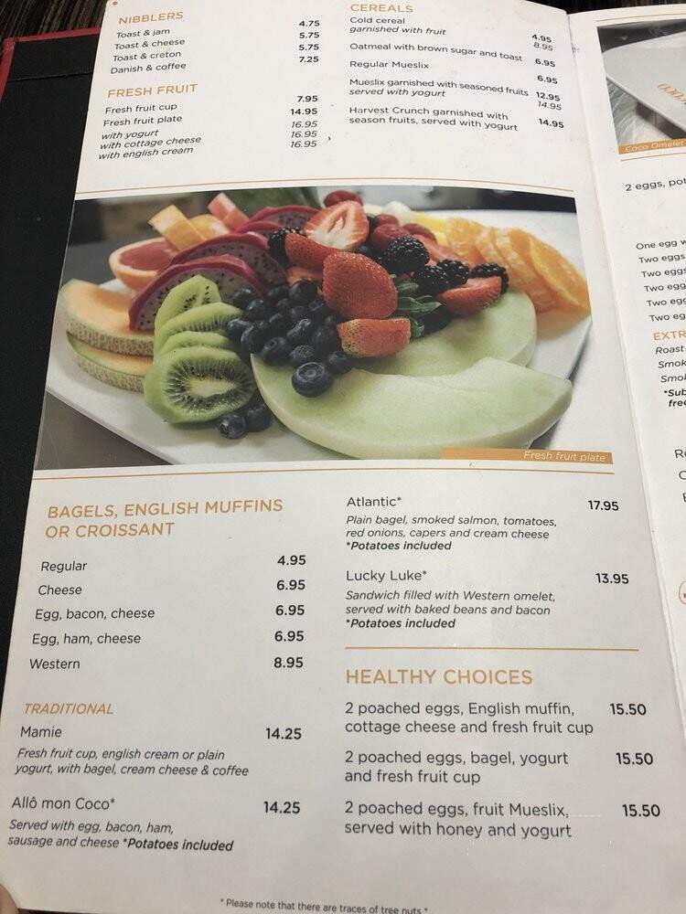 Allo ! Mon Coco - Montreal, QC menu_pic