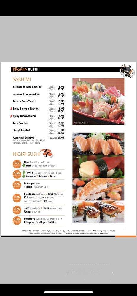 Nishino Sushi - Kamloops, BC