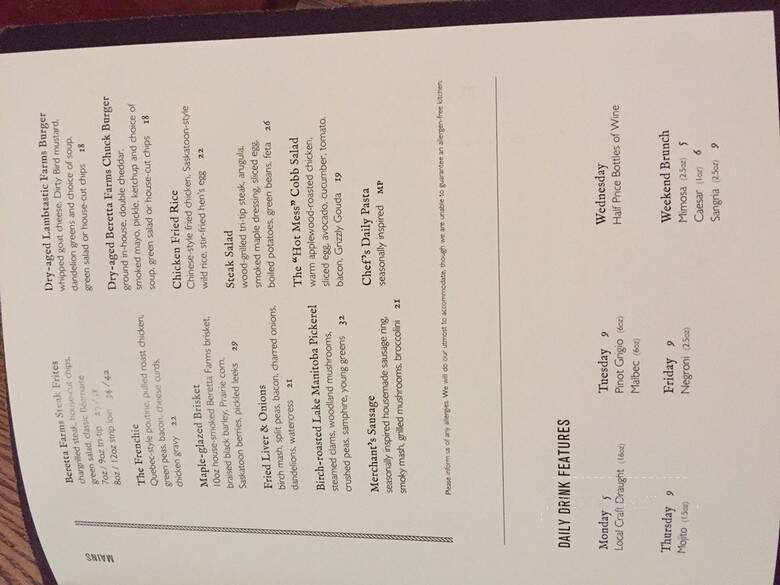 The Guild - Calgary, AB menu_pic
