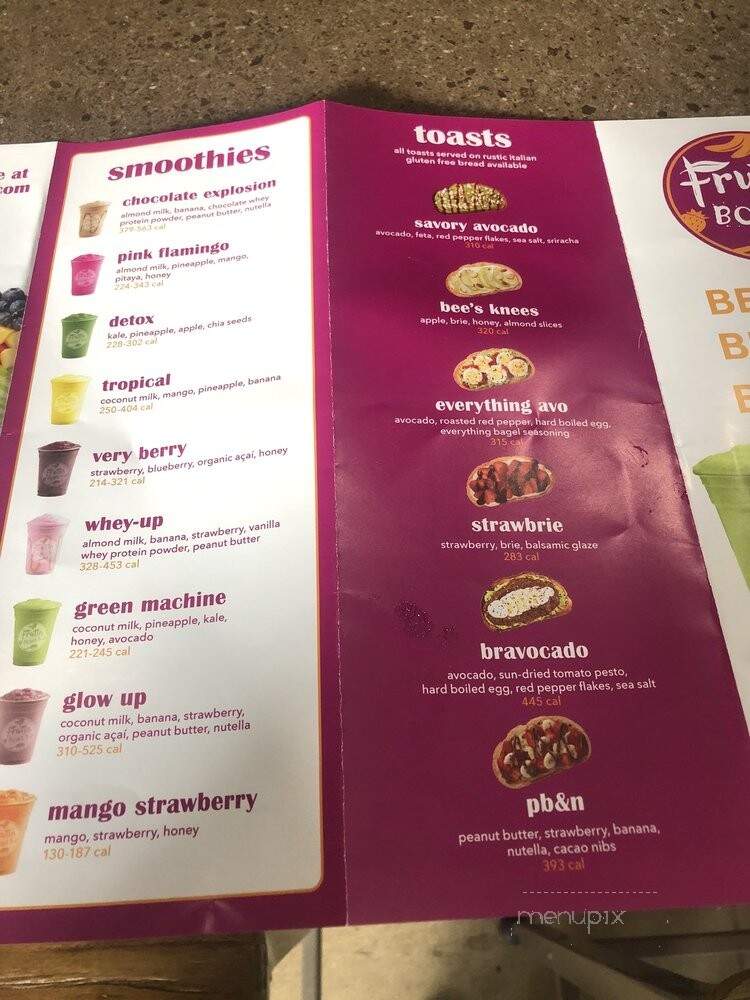 Frutta Bowls - Birmingham, AL menu_pic