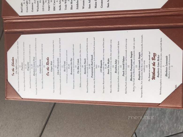 110 Grill - Worcester, MA menu_pic