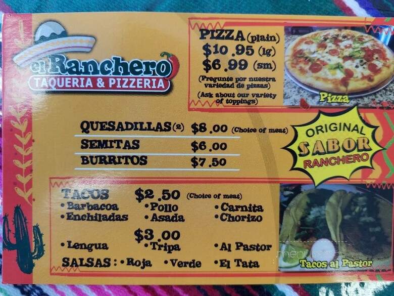 El Ranchero Taqueria & Pizzeria - Keyport, NJ