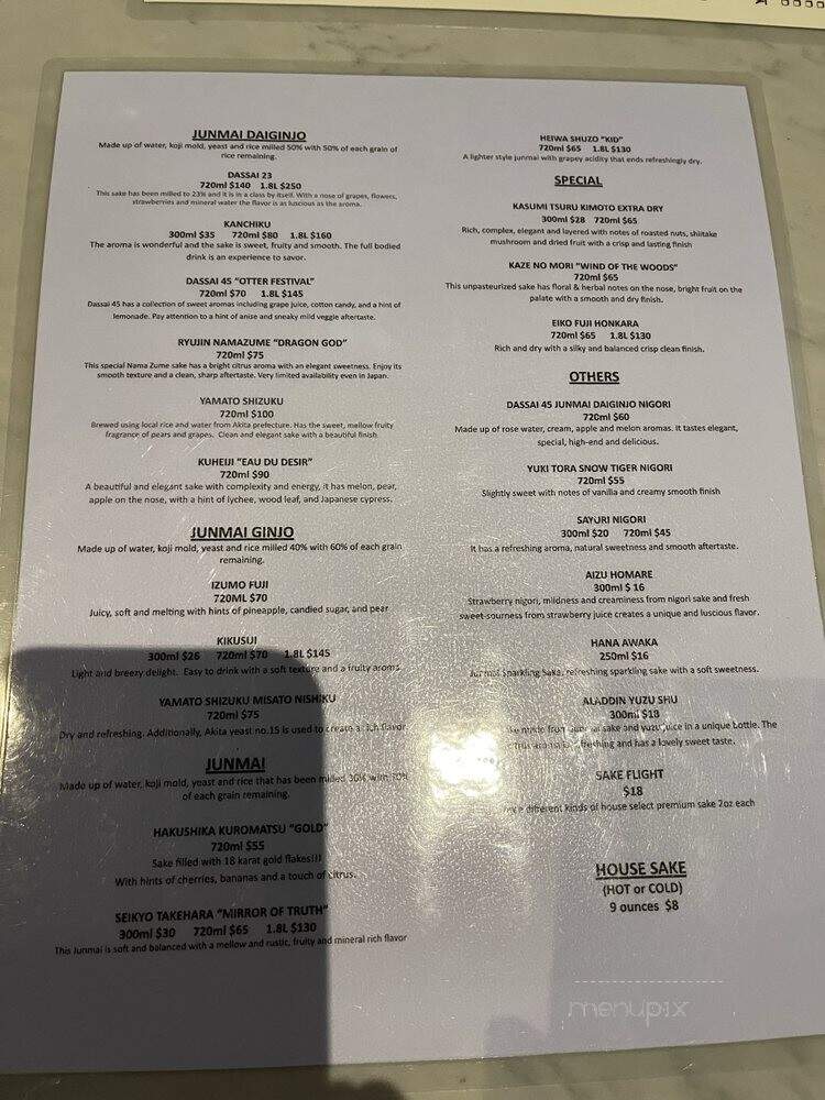 Sakesan Sushi & Robata - San Francisco, CA menu_pic