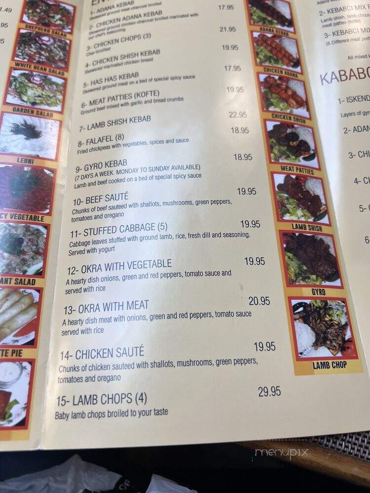 The Kebabci West - Westwood, NJ menu_pic