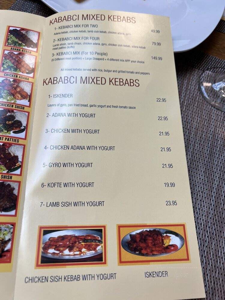 The Kebabci West - Westwood, NJ menu_pic