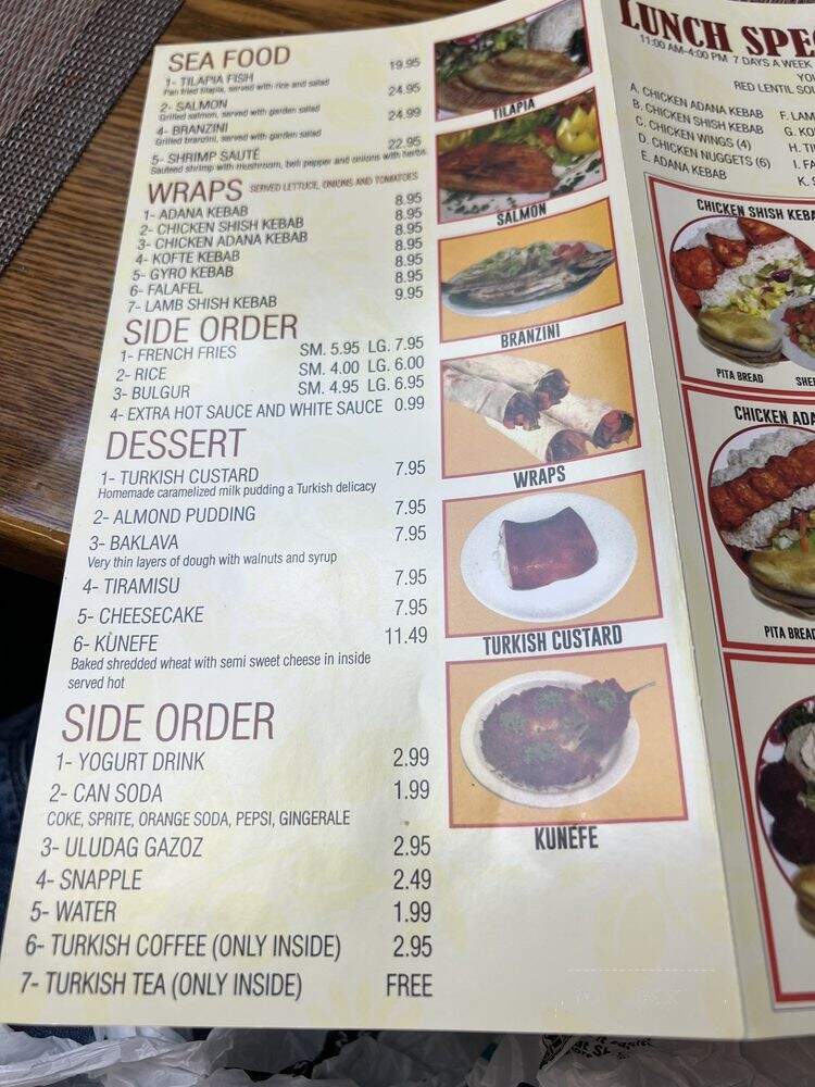 The Kebabci West - Westwood, NJ menu_pic