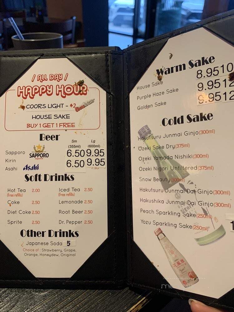 Mika Sushi 2 - Westminster, CO menu_pic