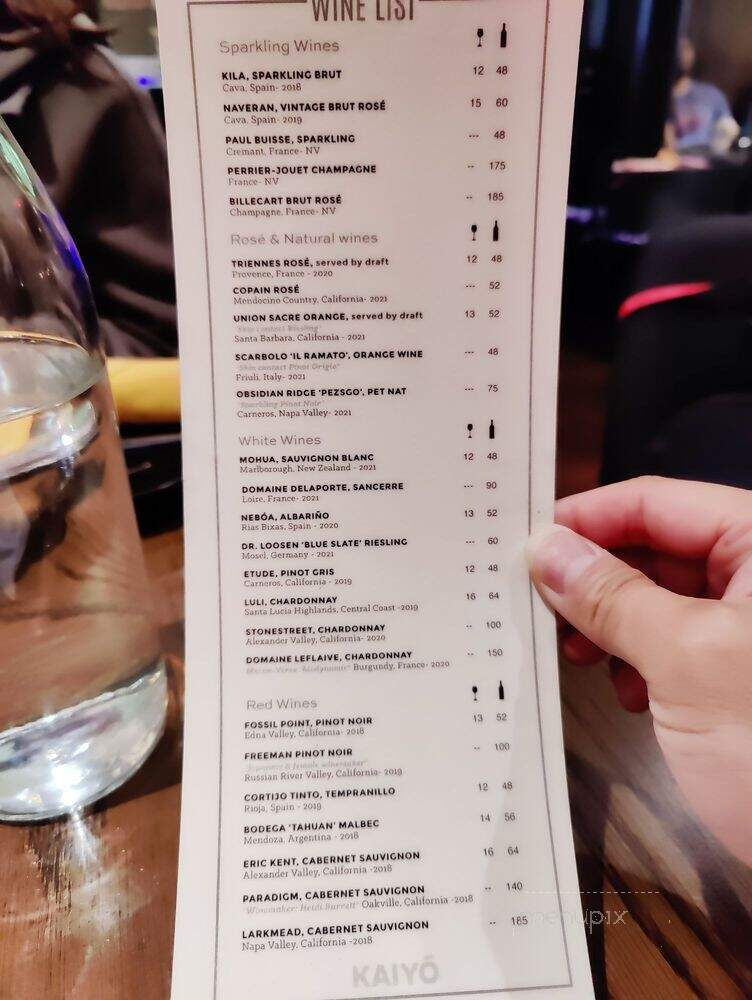KAIYo - San Francisco, CA menu_pic