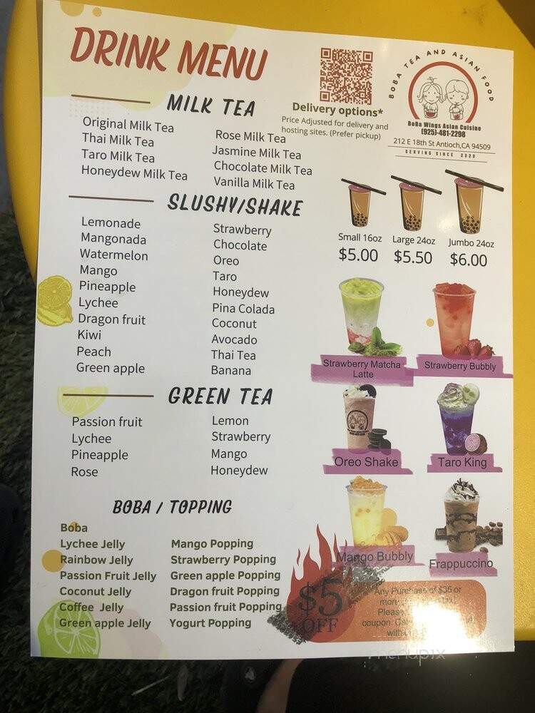 BOBA WINGS - Antioch, CA