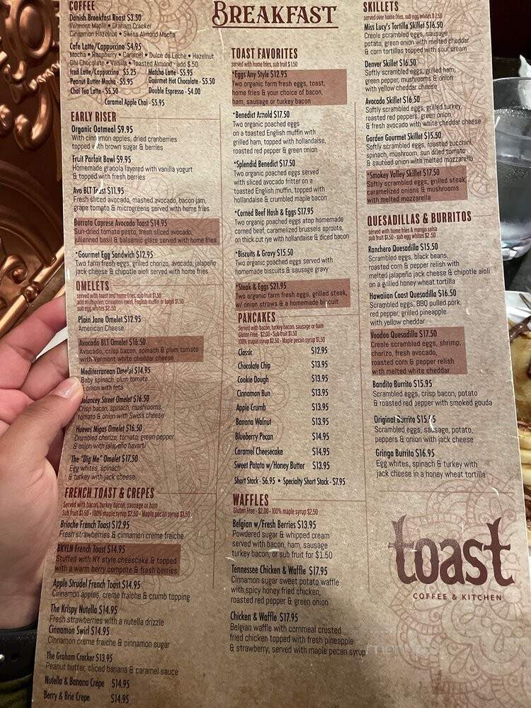 Toast Coffeehouse - Bay Shore, NY menu_pic