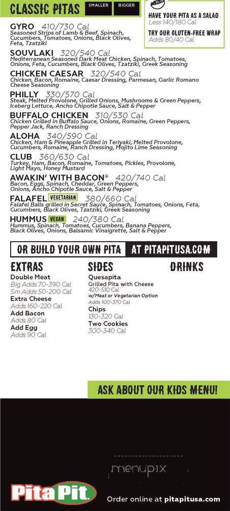 PitaPit - Crown Point, IN menu_pic