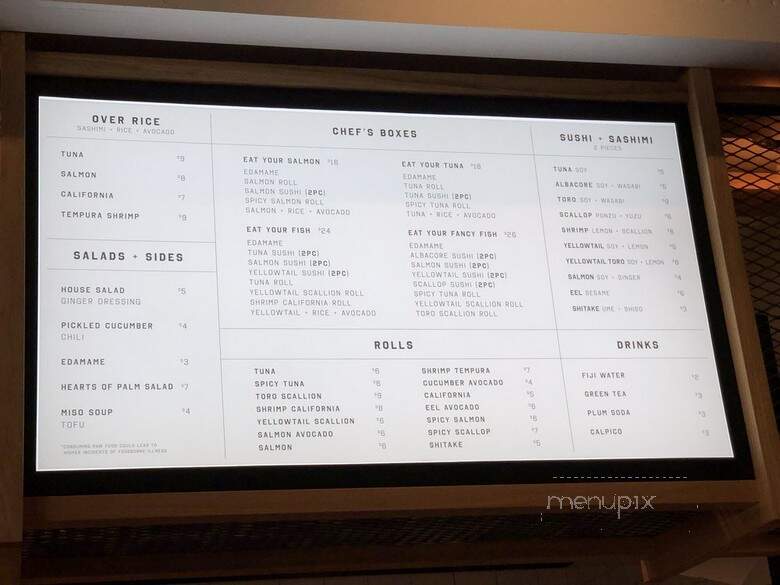 DK Sushi - Philadelphia, PA menu_pic