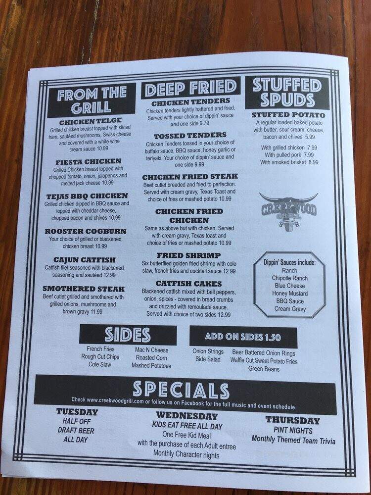 Creekwood Grill - Cypress, TX