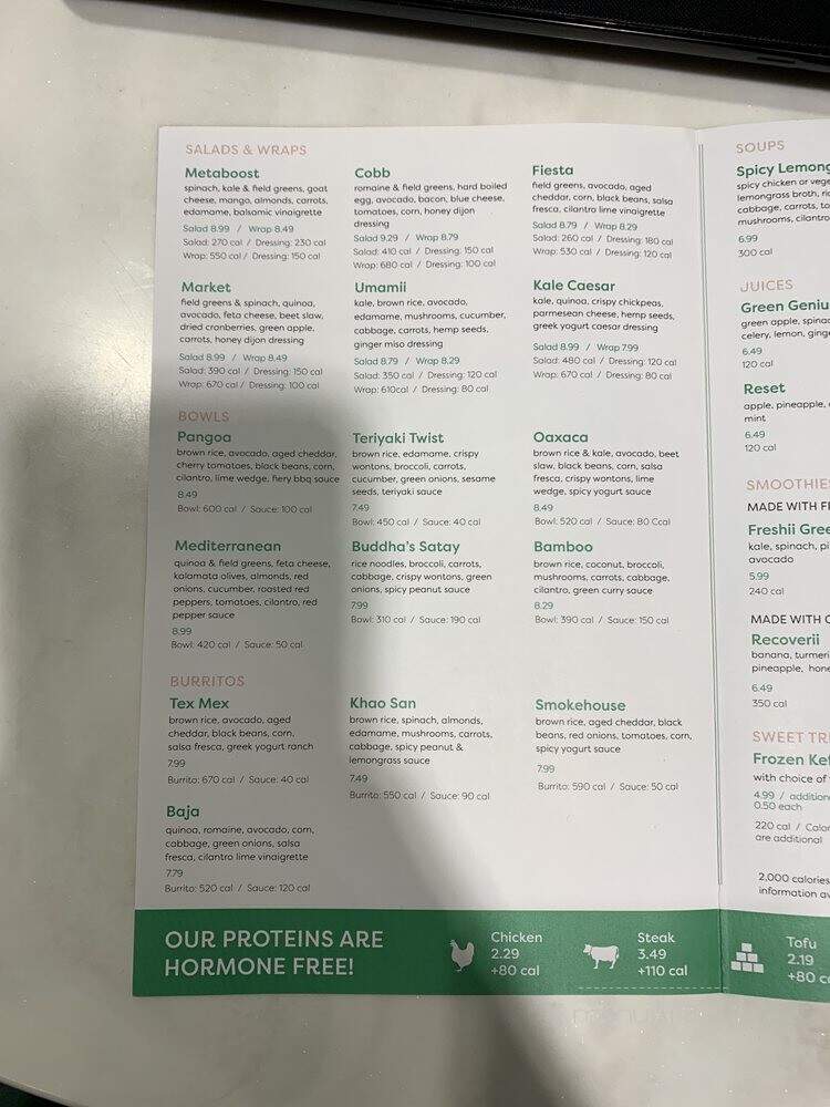 Freshii - Philadelphia, PA menu_pic