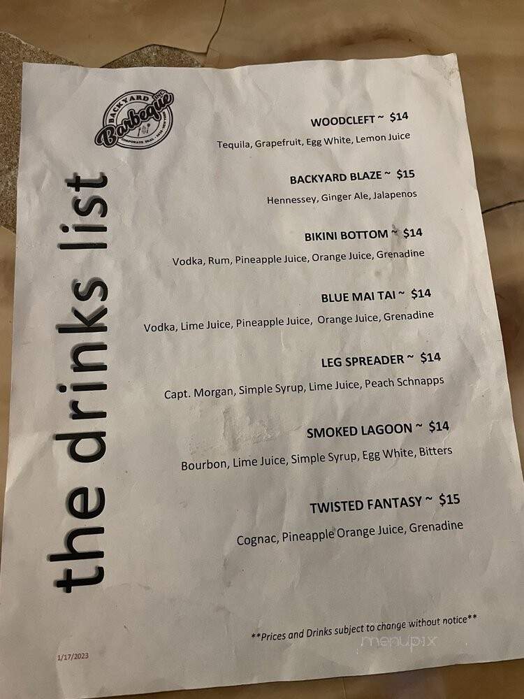 Backyard Barbeque - Freeport, NY menu_pic