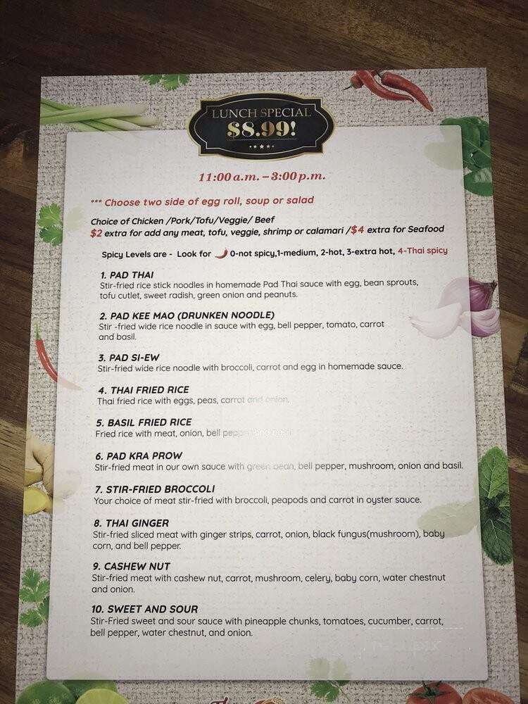 THAI & GO - Carmel, IN menu_pic