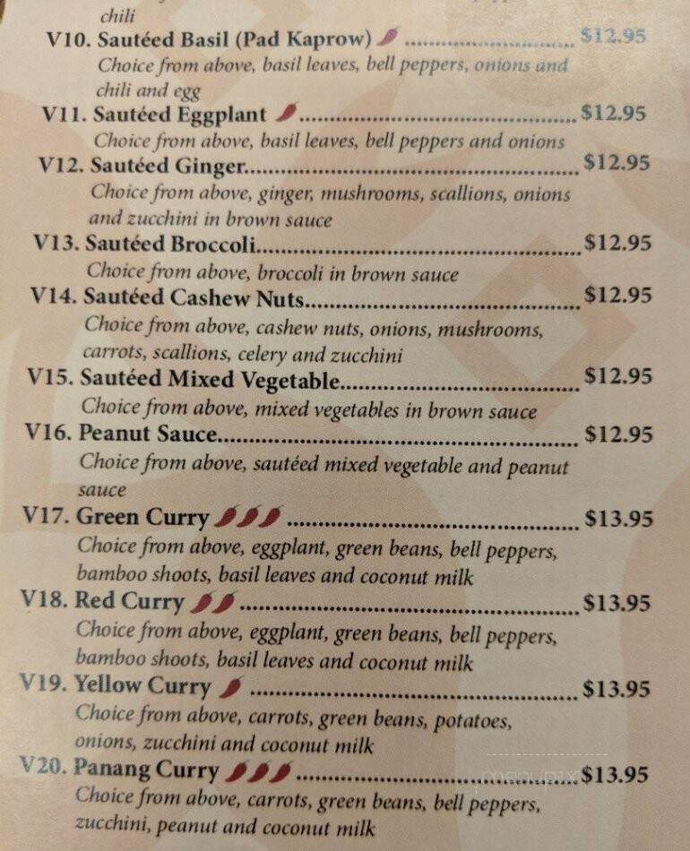 Authentic Thai Cuisine - North Merrick, NY menu_pic