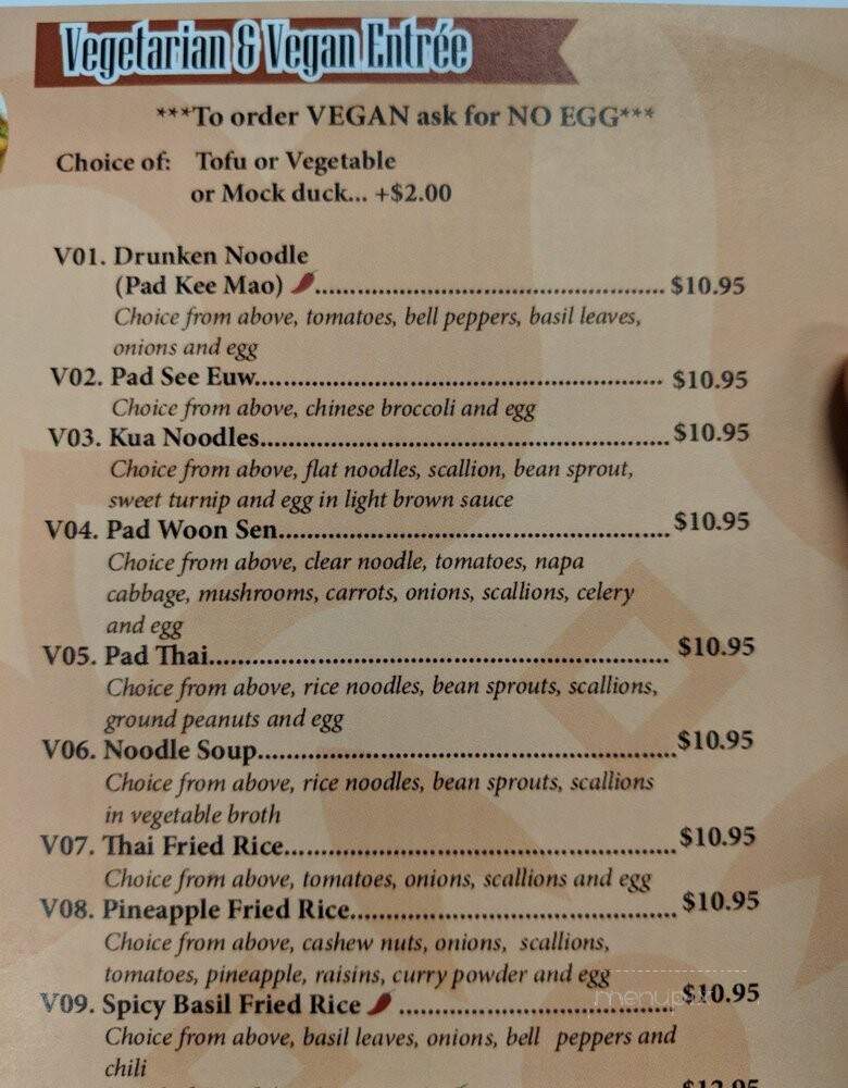 Authentic Thai Cuisine - North Merrick, NY menu_pic