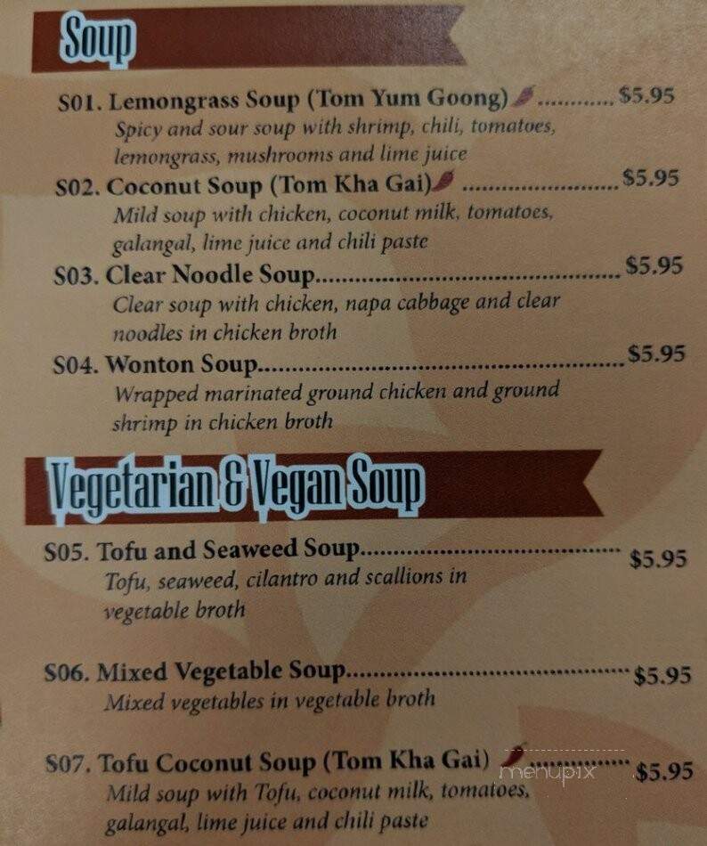 Authentic Thai Cuisine - North Merrick, NY menu_pic