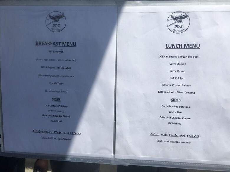 DC-3 Gourmet - Compton, CA menu_pic