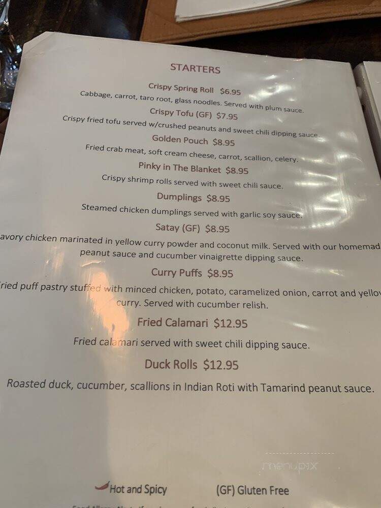 Up Thai - Morris Plains, NJ menu_pic