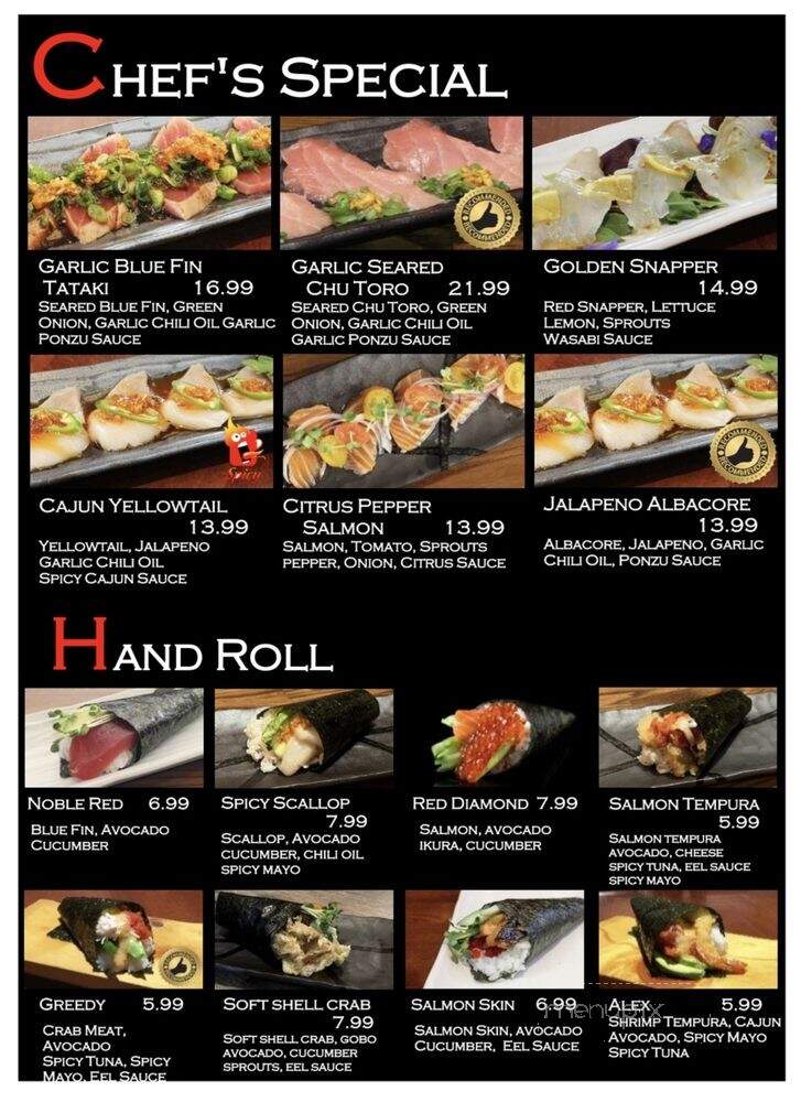 Huntington Ramen and Sushi - Fullerton, CA menu_pic