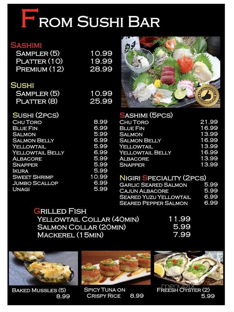 Huntington Ramen and Sushi - Fullerton, CA menu_pic