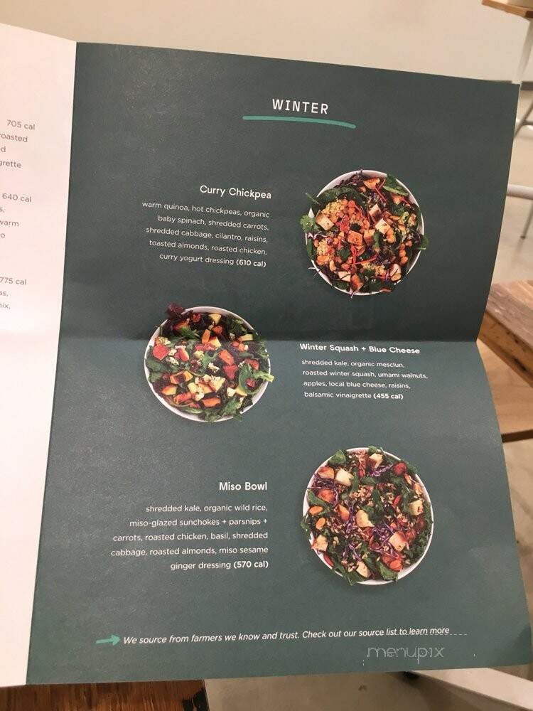 Sweetgreen - New York, NY menu_pic