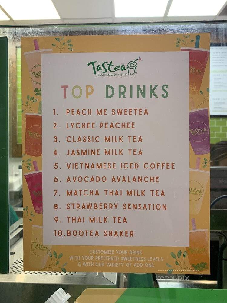 Tastea - Irvine, CA menu_pic